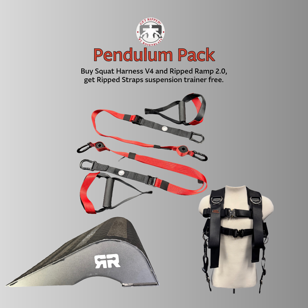 Pendulum Pack: Squat Harness V4 & Ripped Ramp 2.0 + free Ripped Straps
