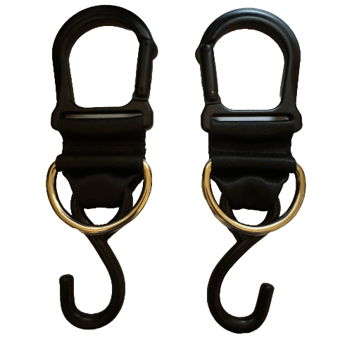 8-Inch Hook Straps (Pair) - Compatible with Squat Harness V4 & V3
